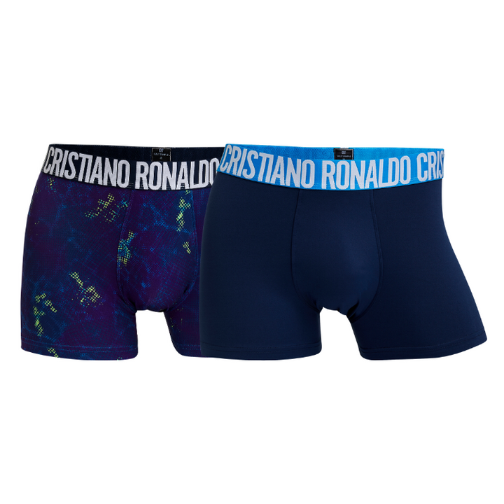 CR7 Trunks - 2 Pack Herren Mikrofaser (lila/blau) (S/L)