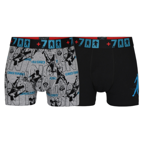 CR7 Trunks - 2 Pack Boys (grey/black mix)