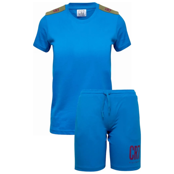 CR7 Pyjama kurz - Jungs (blau uni)