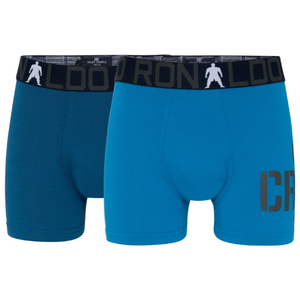 CR7 Trunks - 2 Pack Bamboo Jungs (blau Mix)