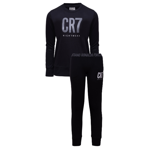 CR7 Pyjama - Jungs (schwarz uni) (6)