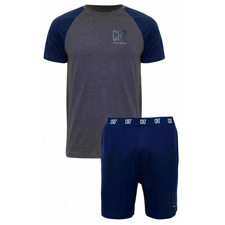 CR7 Pyjama short - Men (grey/dark blue)