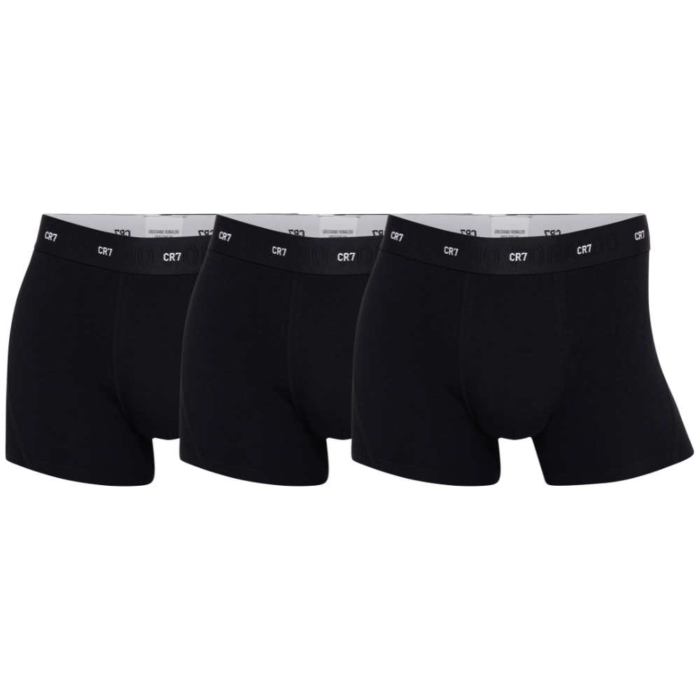 CR7 Trunks - 3 Pack Herren Soft Bamboo (schwarz)