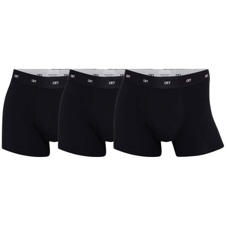 CR7 Trunks - 3 Pack Herren Soft Bamboo (schwarz)