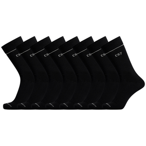 CR7 Chaussettes - Pack de 7 Homme Bamboo + Boîte (noir mix)
