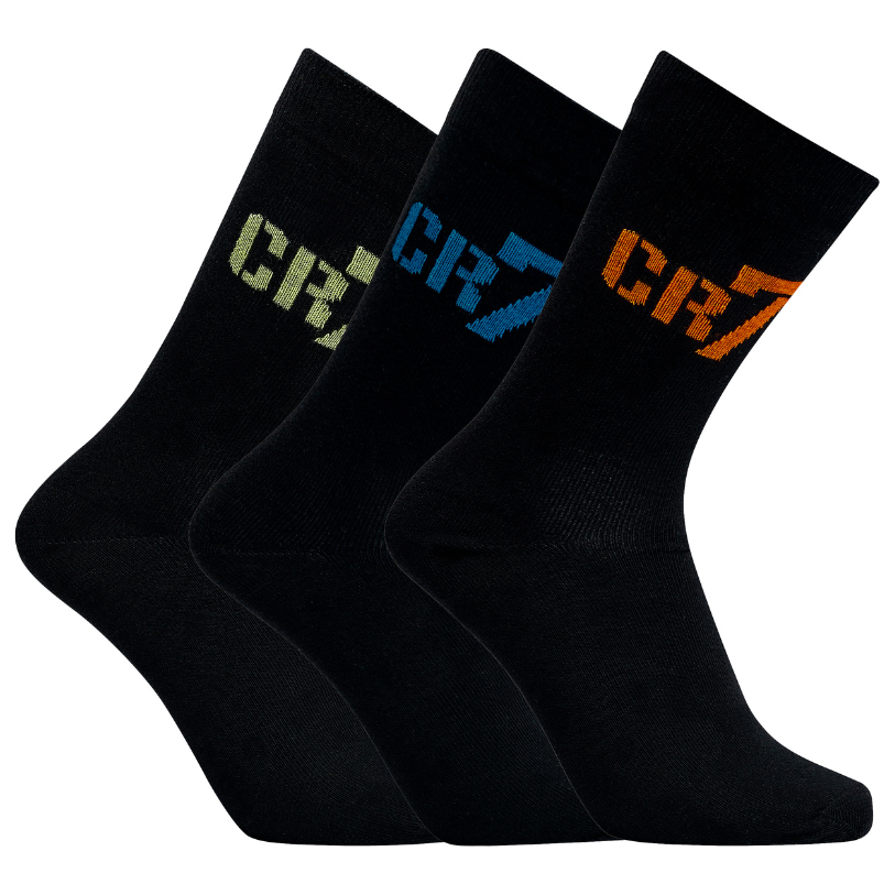 CR7 Socken - 3 Pack Jungs (schwarz)