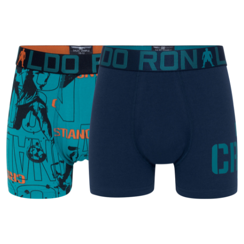 CR7 Trunks - 2 Pack Jungs (blau/türkis Mix)