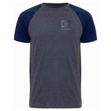 CR7 Pyjama kurz - Herren (grau/dunkelblau)