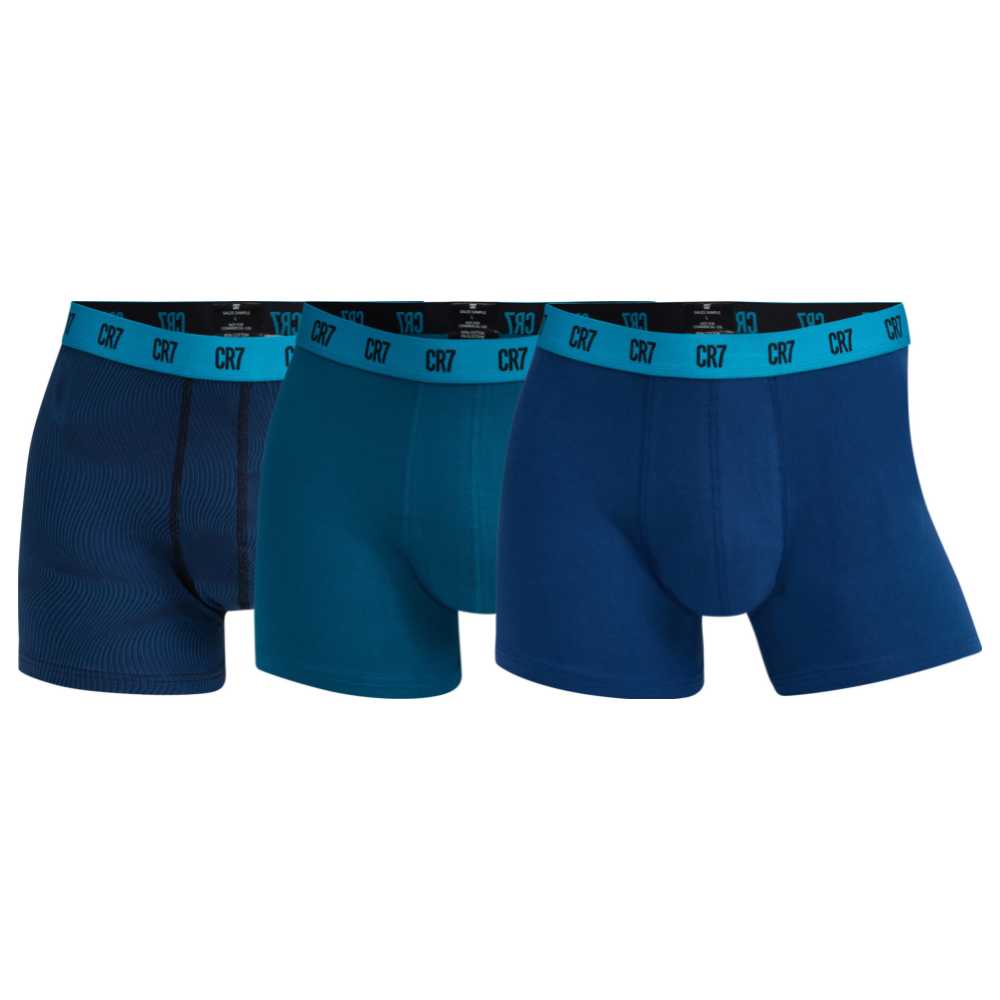 CR7 Trunks - 3 Pack Herren (blau Mix)