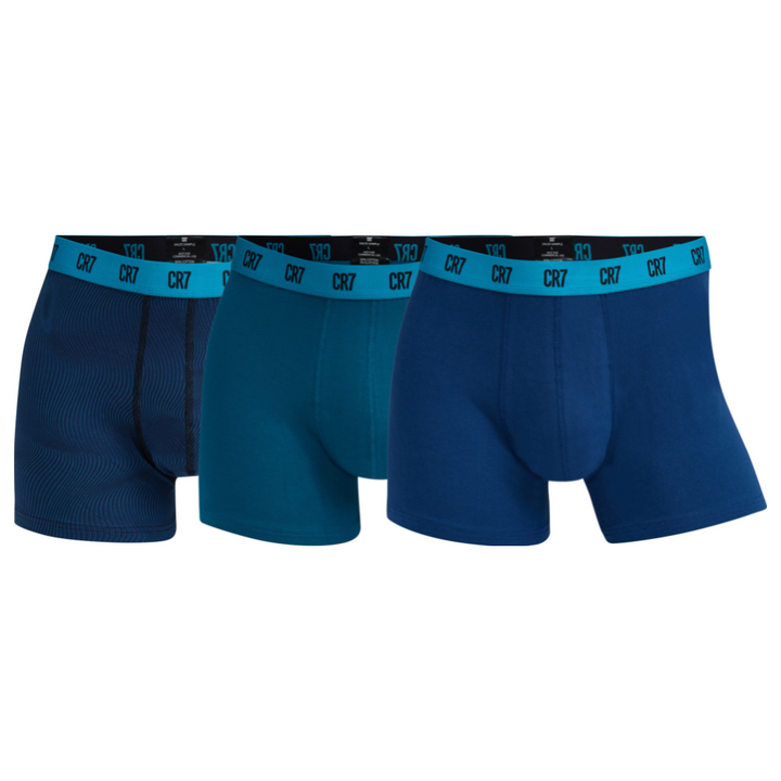 CR7 Trunks - 3 Pack Herren (blau Mix)