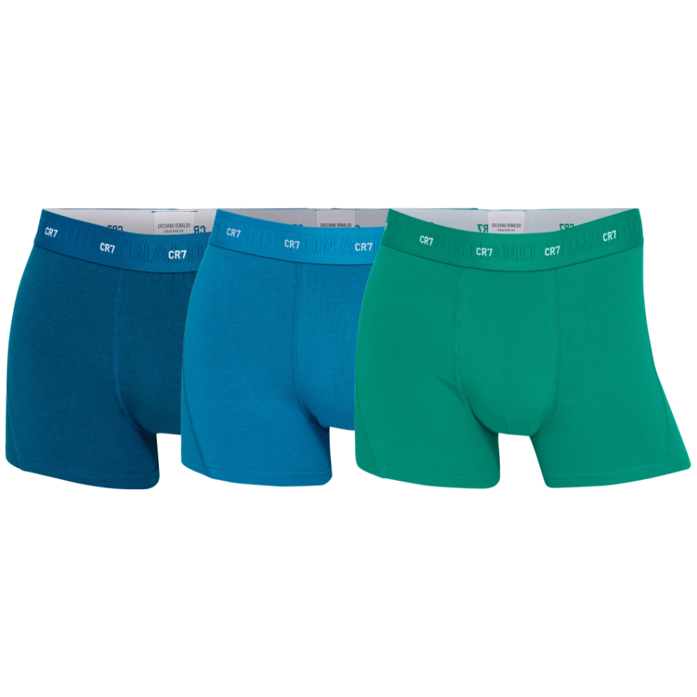 CR7 Trunks - 3 Pack Soft Bamboo Men (blue/green)