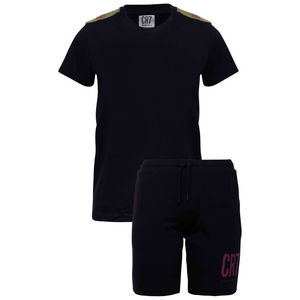 CR7 Pyjama kurz - Jungs (schwarz uni)