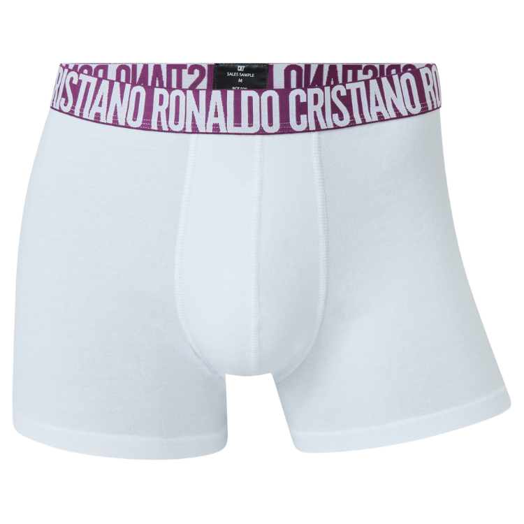 CR7 Trunks – 3 Pack Herren (mehrfarbig/lila Bund)