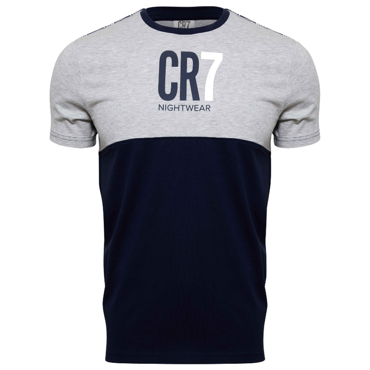 CR7 Pyjama short - Men (light grey/dark blue)