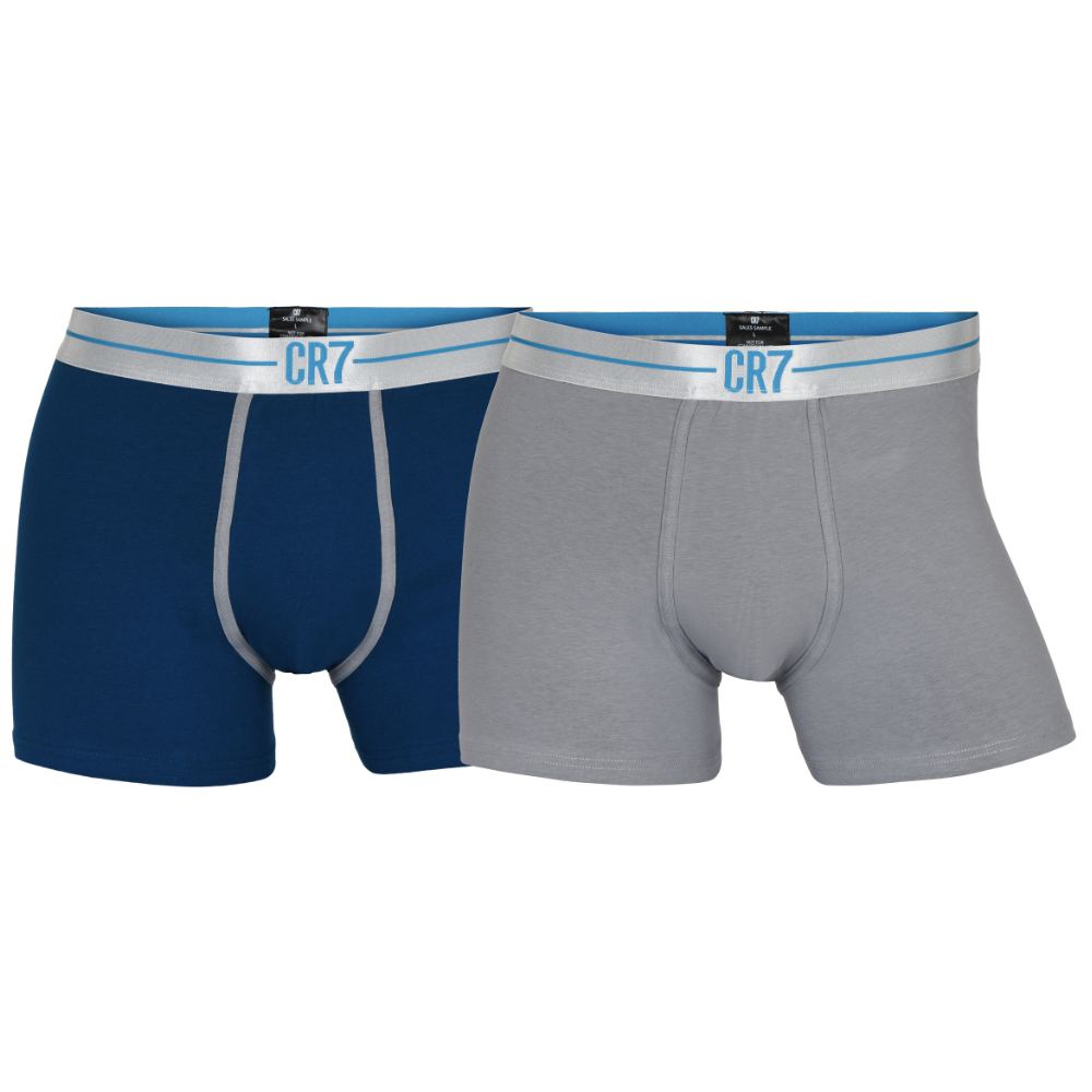 CR7 Trunks - 2 Pack Men (grey/blue mix)