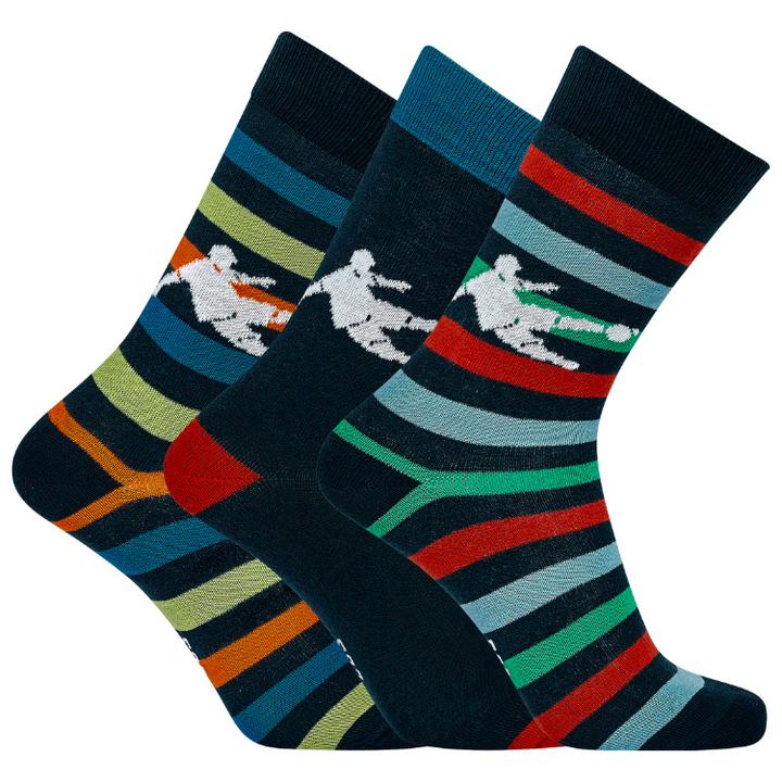 CR7 Socken – 3 Pack Jungs (große Streifen Mix)