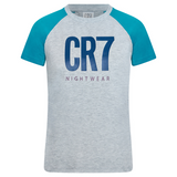 CR7 Pyjama kurz - Jungs (grau/blau)
