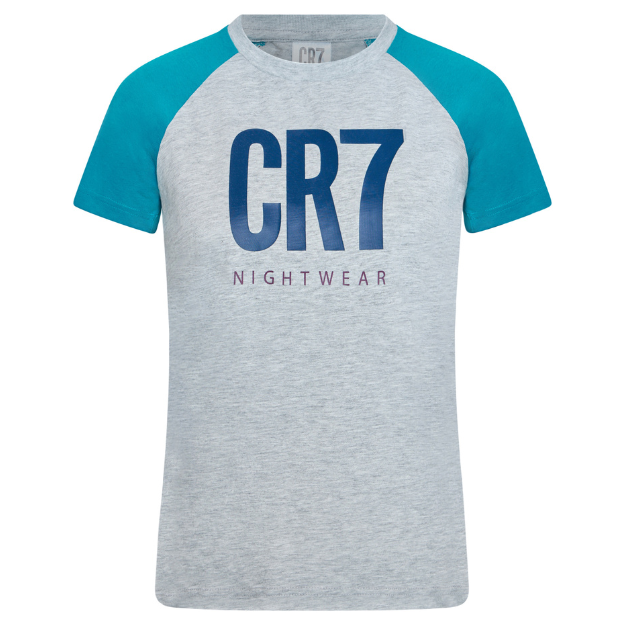 CR7 Pyjama kurz - Jungs (grau/blau)