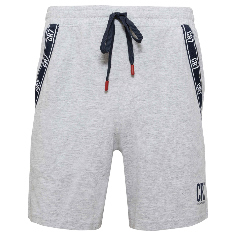 CR7 Pyjama kurz - Herren (hellgrau/dunkelblau)