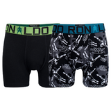 CR7 Trunks - 2 Pack Jungs (schwarz/grau Mix)