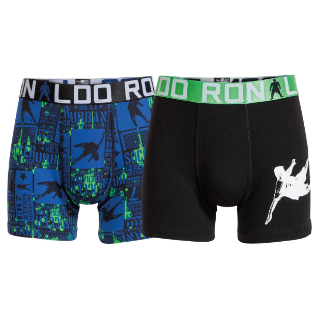 CR7 Trunks - 2 Pack Jungs (blau/schwarz Mix)