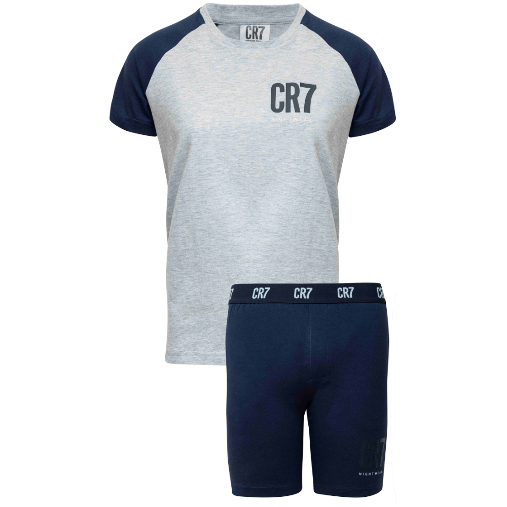 CR7 Pyjama kurz - Jungs (grau/blau)
