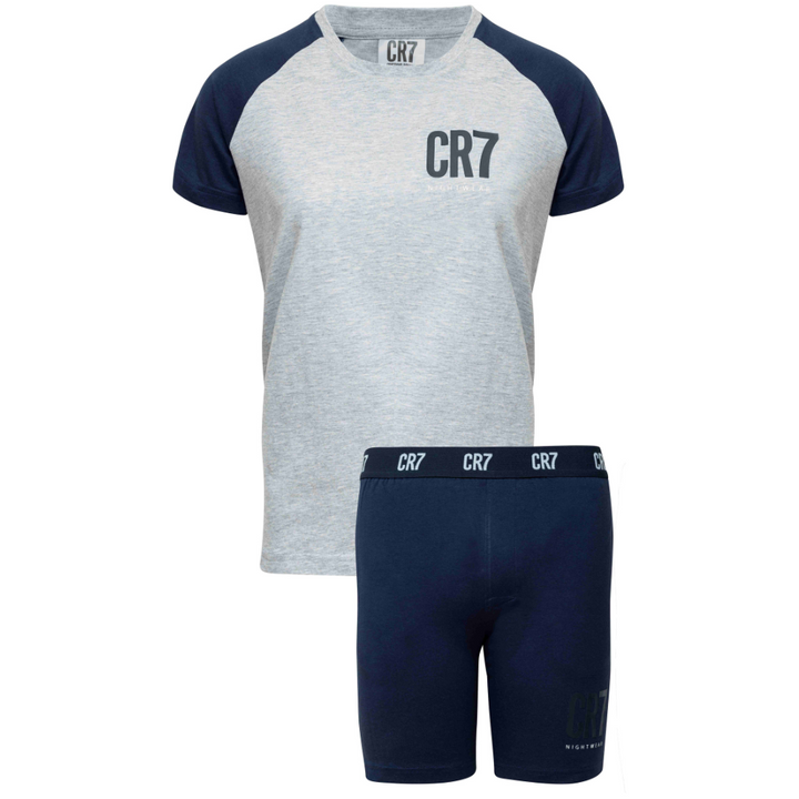 CR7 Pyjama kurz - Jungs (grau/blau)