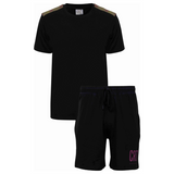 CR7 Pyjama kurz - Herren (schwarz uni) (L/XXL)