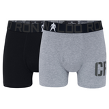 CR7 Trunks - 2 Pack Bamboo Jungs (schwarz/grau)