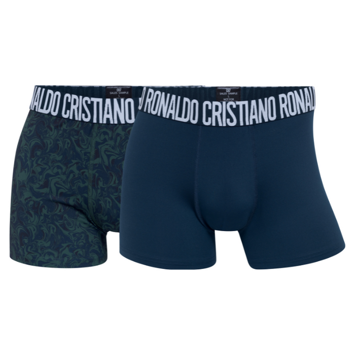 CR7 Trunks - 2 Pack Herren Mikrofaser (blau Mix)