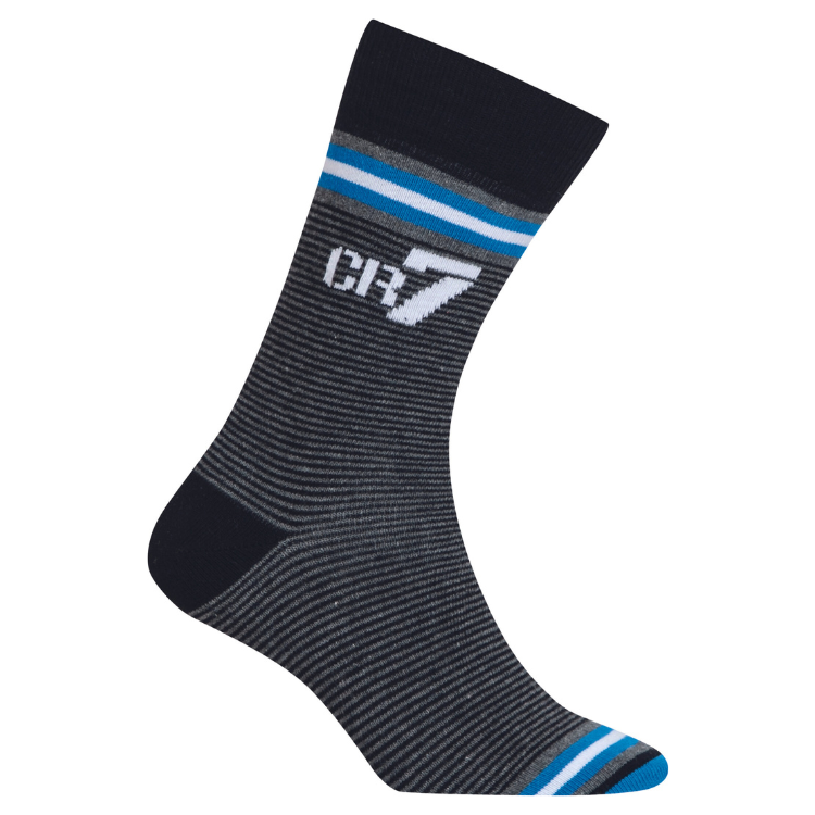 CR7 Socken - 3 Pack Jungs (feine Streifen Mix)