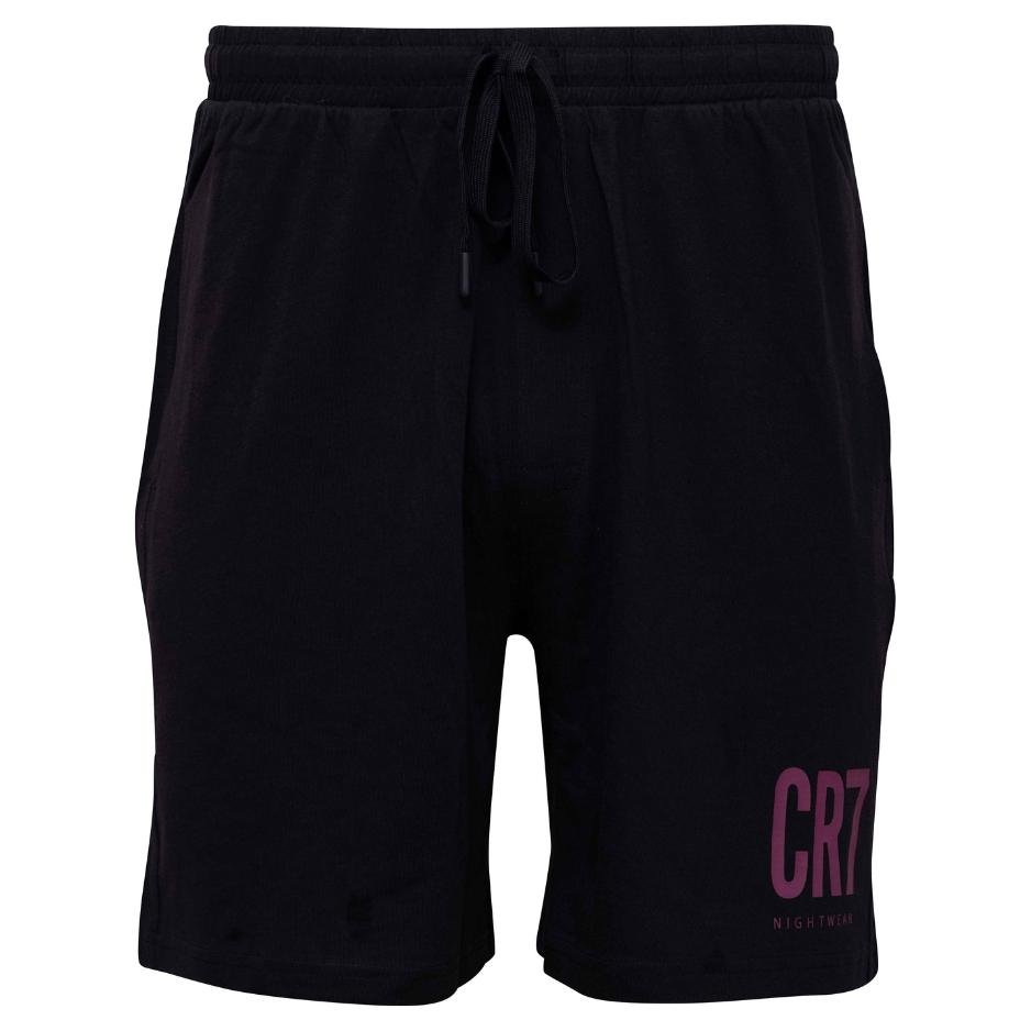 CR7 Pyjama kurz - Herren (schwarz uni) (L/XXL)